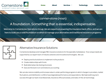Tablet Screenshot of cornerstoneoperations.com